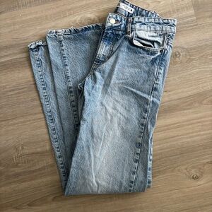 NWOT Zara Light Blue wide Leg Jeans